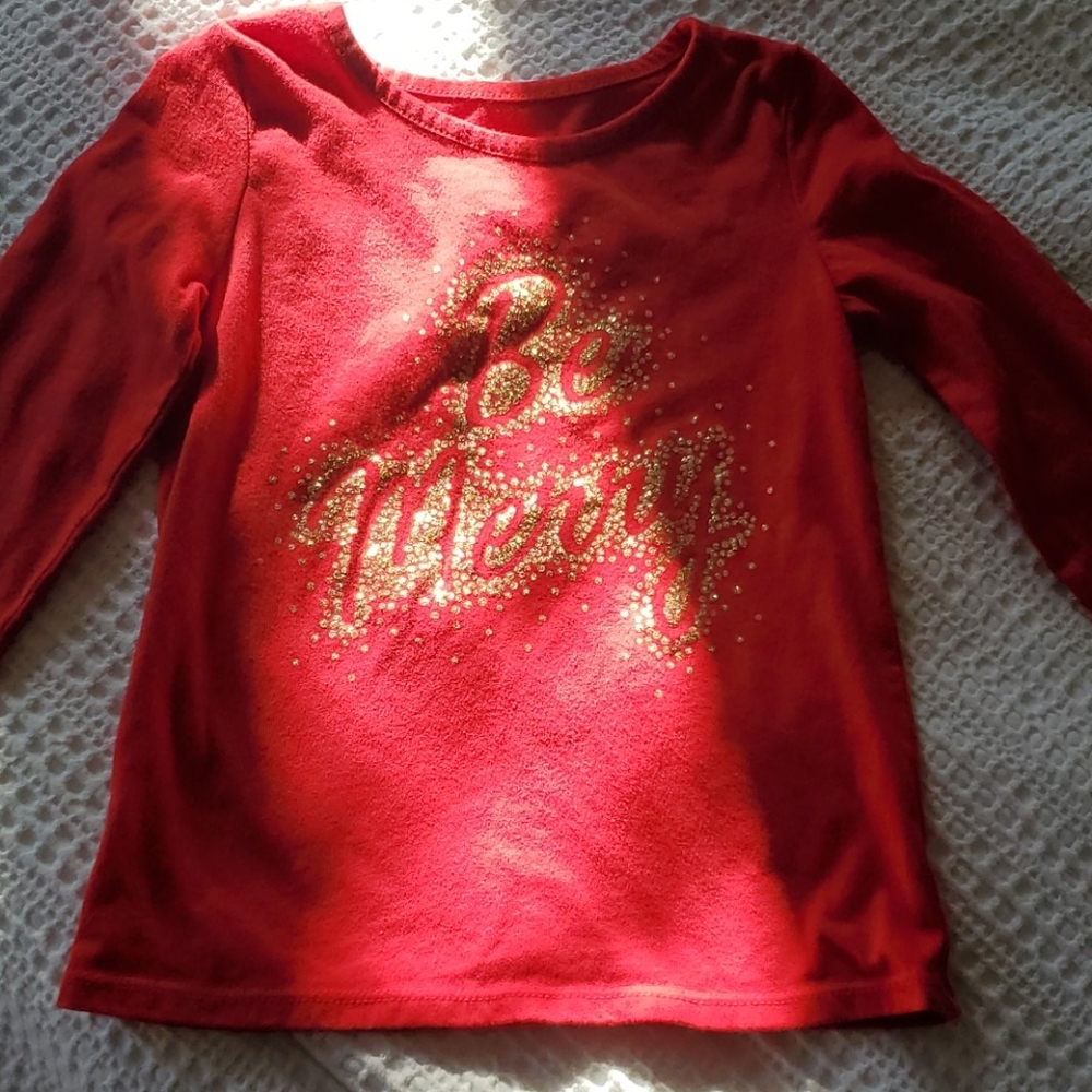 5T, "Be Merry" Christmas shirt